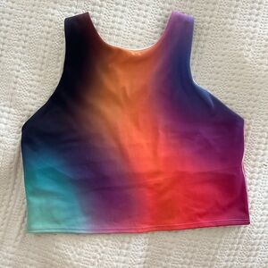 Gorgeous rainbow bra tank